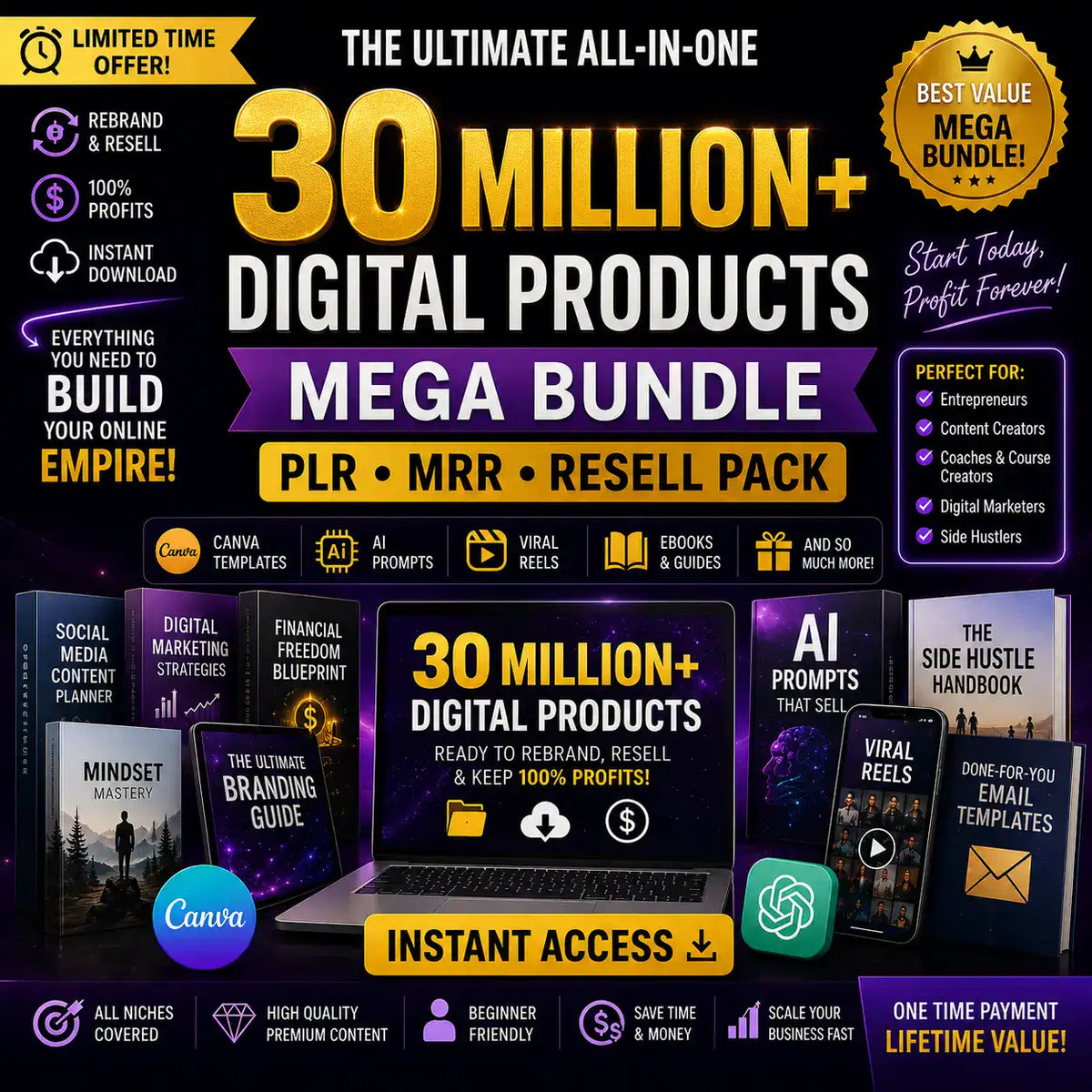 30 Million+ PLR and MRR Products