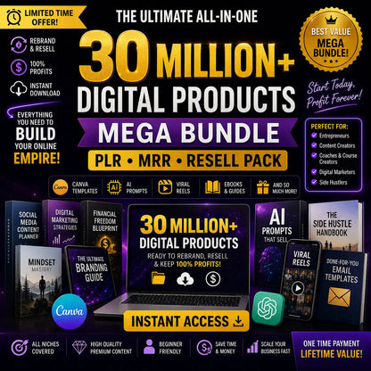 30 Million+ PLR and MRR Products