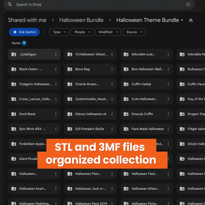 500+ Halloween STL Bundle | Horror 3D Print Models & Designs