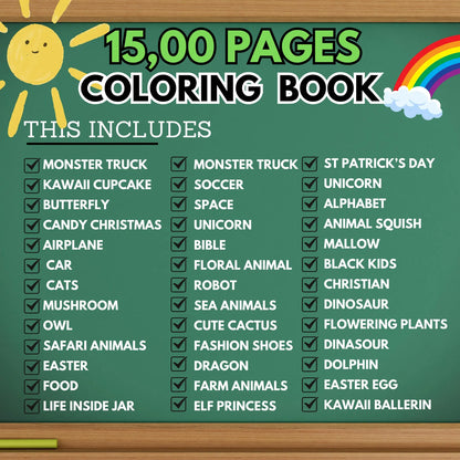 Unleash Creativity 15,000 Coloring Pages for Children PLR