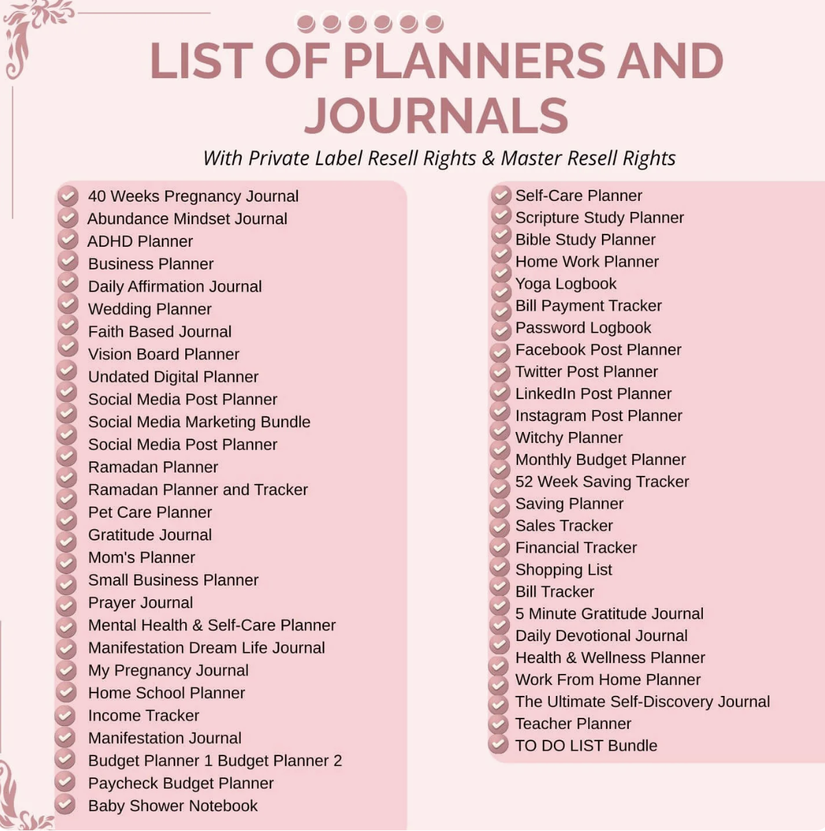 ON SALE: 15,000+ PLR Planner & Journal Pages with MRR/PLR Rights
