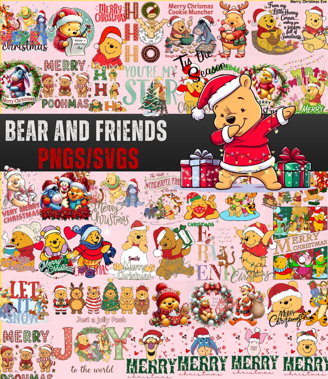 24,000+ Christmas PNG Bundle – Santa, Gnomes, Holiday Sublimation & T-Shirt Designs