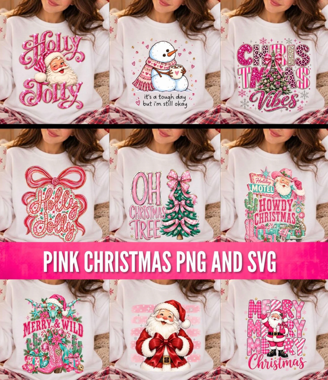 24,000+ Christmas PNG Bundle – Santa, Gnomes, Holiday Sublimation & T-Shirt Designs