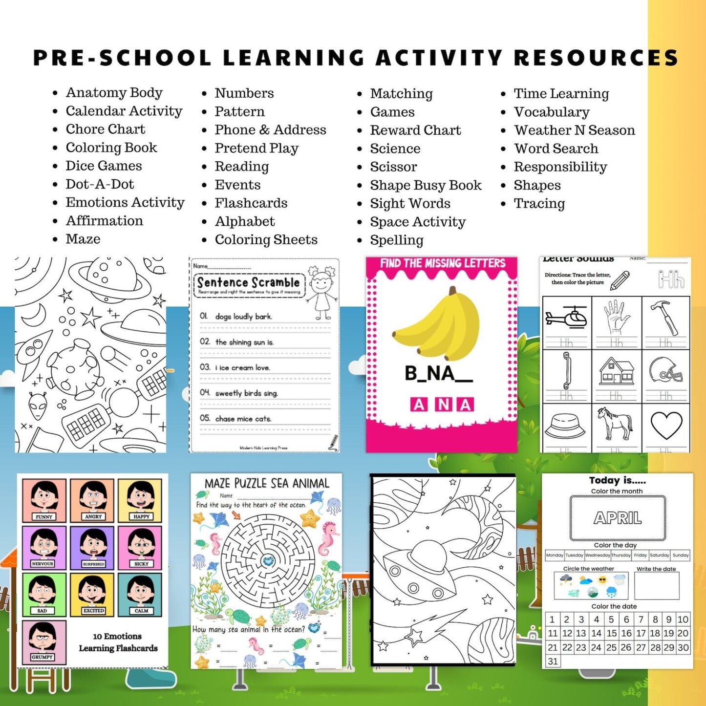 35,000+ Kids Worksheets Bundle | MRR Included