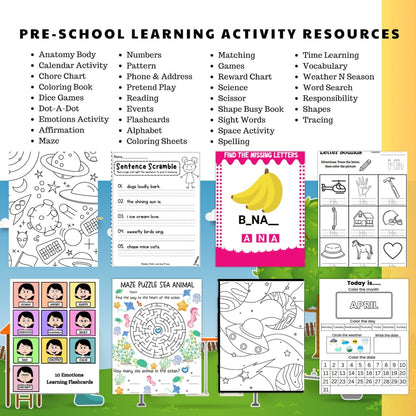 35,000+ Kids Worksheets Bundle | MRR Included