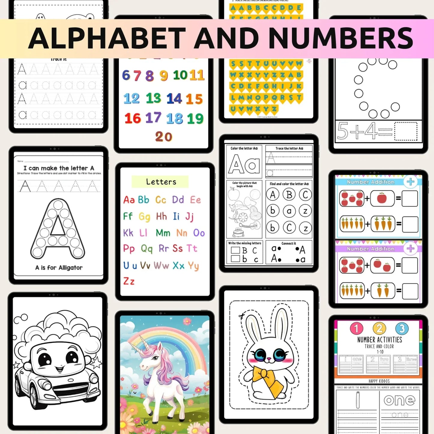 35,000+ Kids Worksheets Bundle | MRR Included