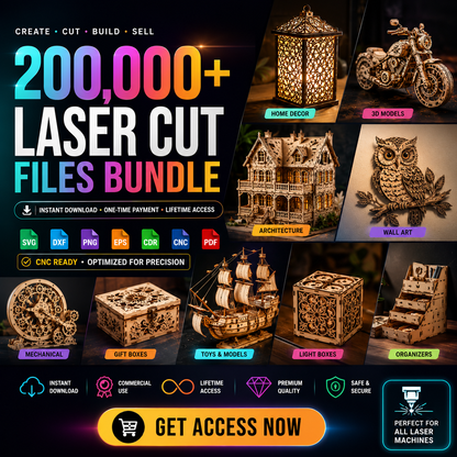 HUGE Bundle 200.000+ laser cutting file